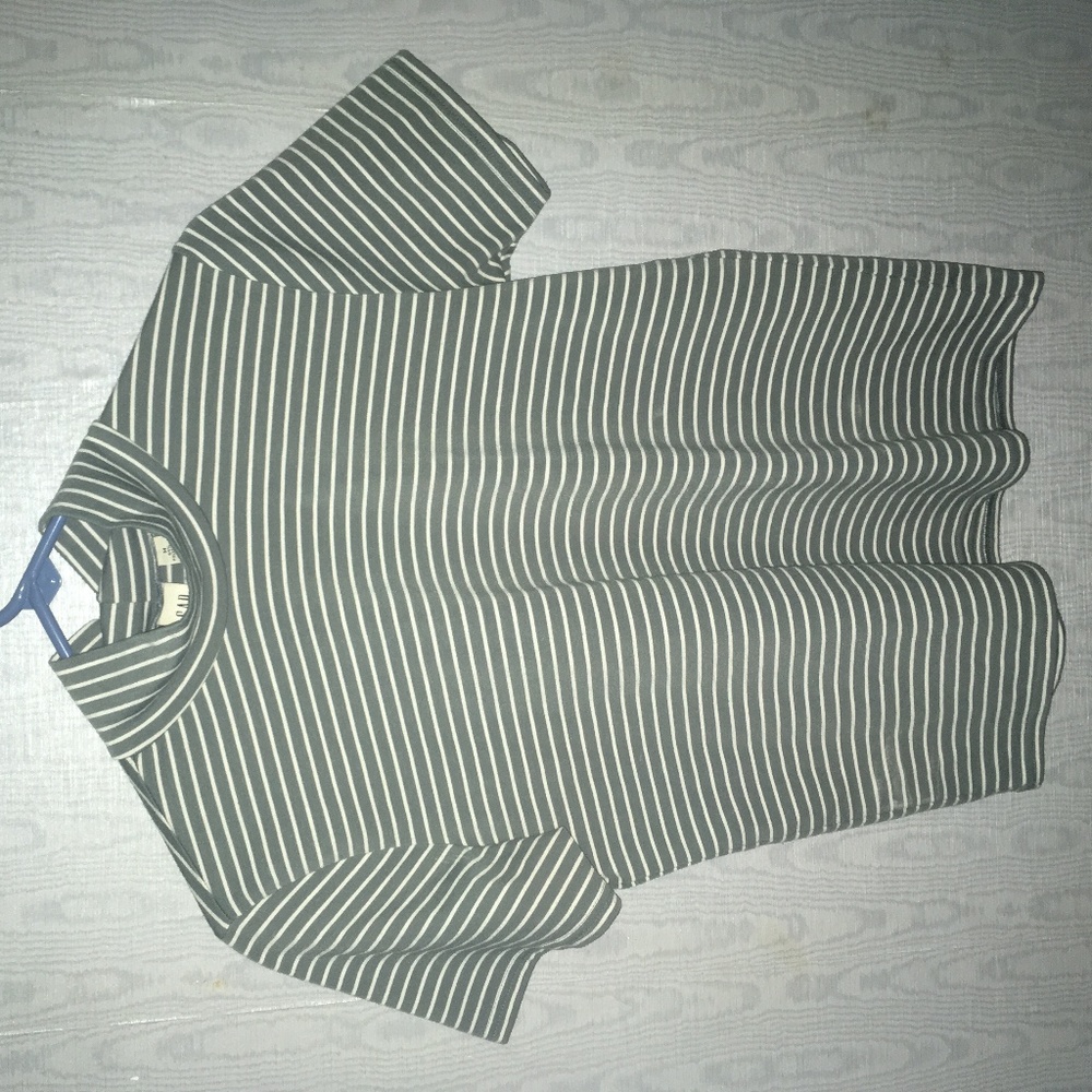 Gap Grey and White Mock Neck